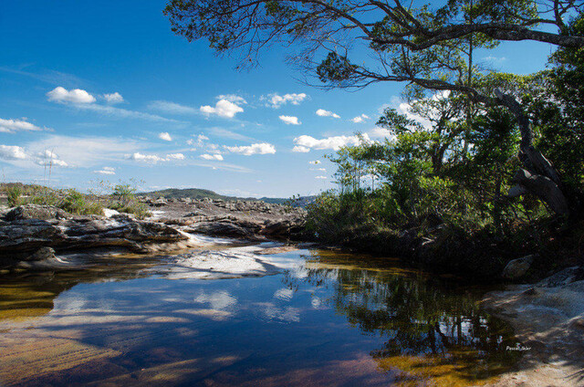 Photographie du parc de Itambé et de la petite ville de Serro