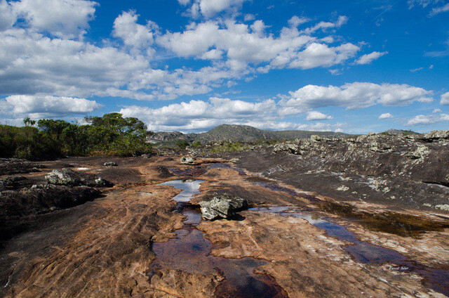 Photographie du parc de Itambé et de la petite ville de Serro