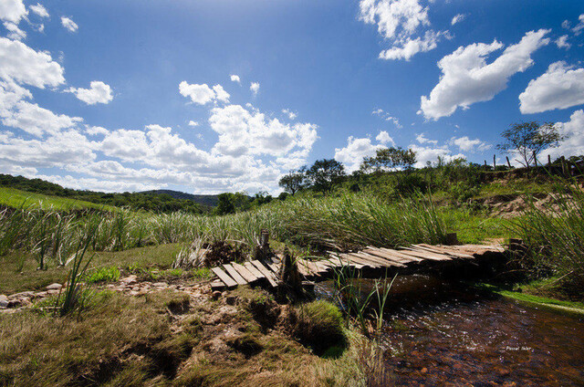 Photographie du parc de Itambé et de la petite ville de Serro