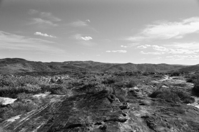 Photographie du parc de Itambé et de la petite ville de Serro