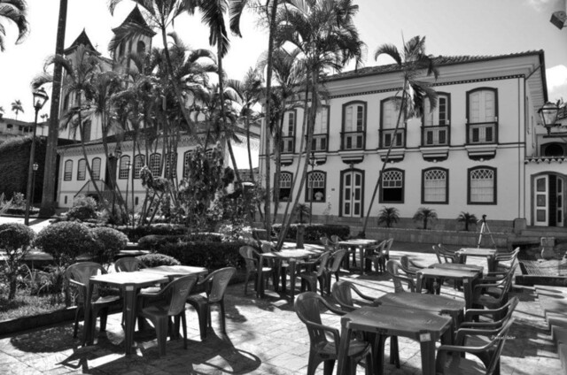 Photographie du parc de Itambé et de la petite ville de Serro