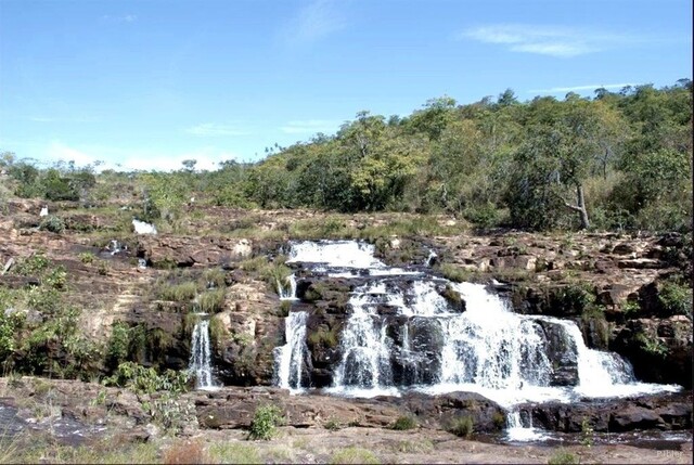 Photo de la cachoeira sur la rivière Macoquinho - Chapada dos Veadeiros - Etat de Goiás