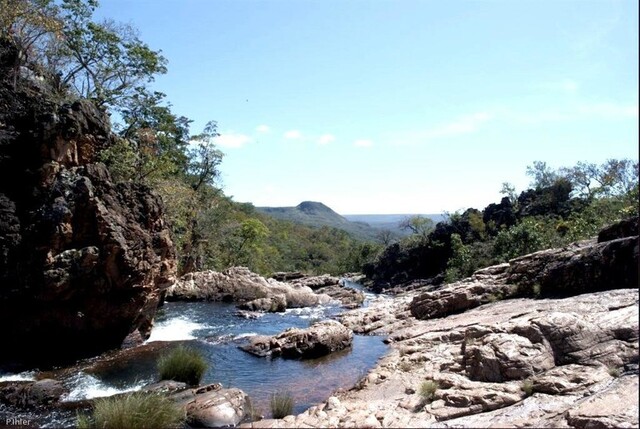 Photo de la cachoeira sur la rivière Macoquinho - Chapada dos Veadeiros - Etat de Goiás