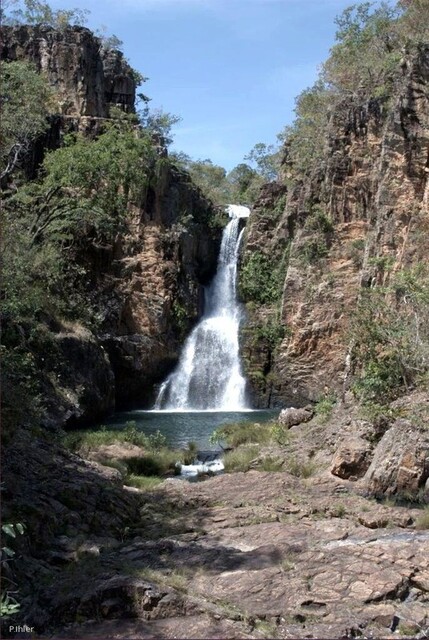 Photo de la cachoeira sur la rivière Macoquinho - Chapada dos Veadeiros - Etat de Goiás