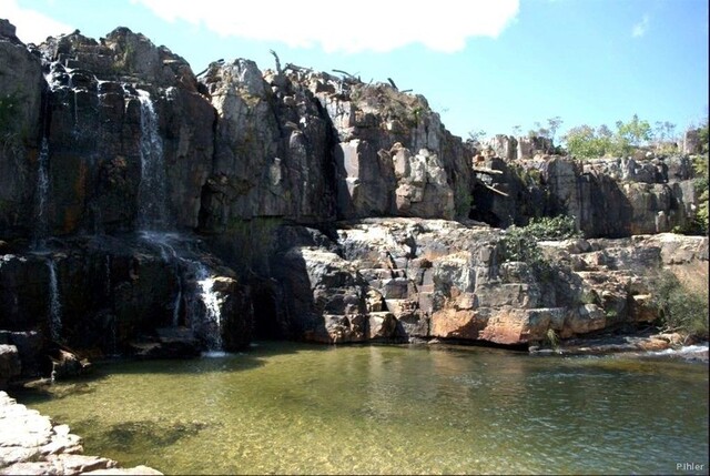 Photo des cataractes de la rivière Couros - Chapada dos Veadeiros - Etat de Goiás